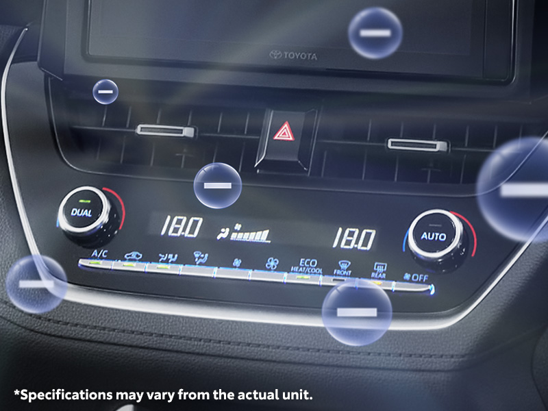 Dual Zone Auto Function AC with Air Purifier