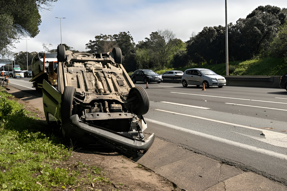 Mobil Terbalik Bisa Terjadi Akibat Kelalaian dan Faktor Jalan